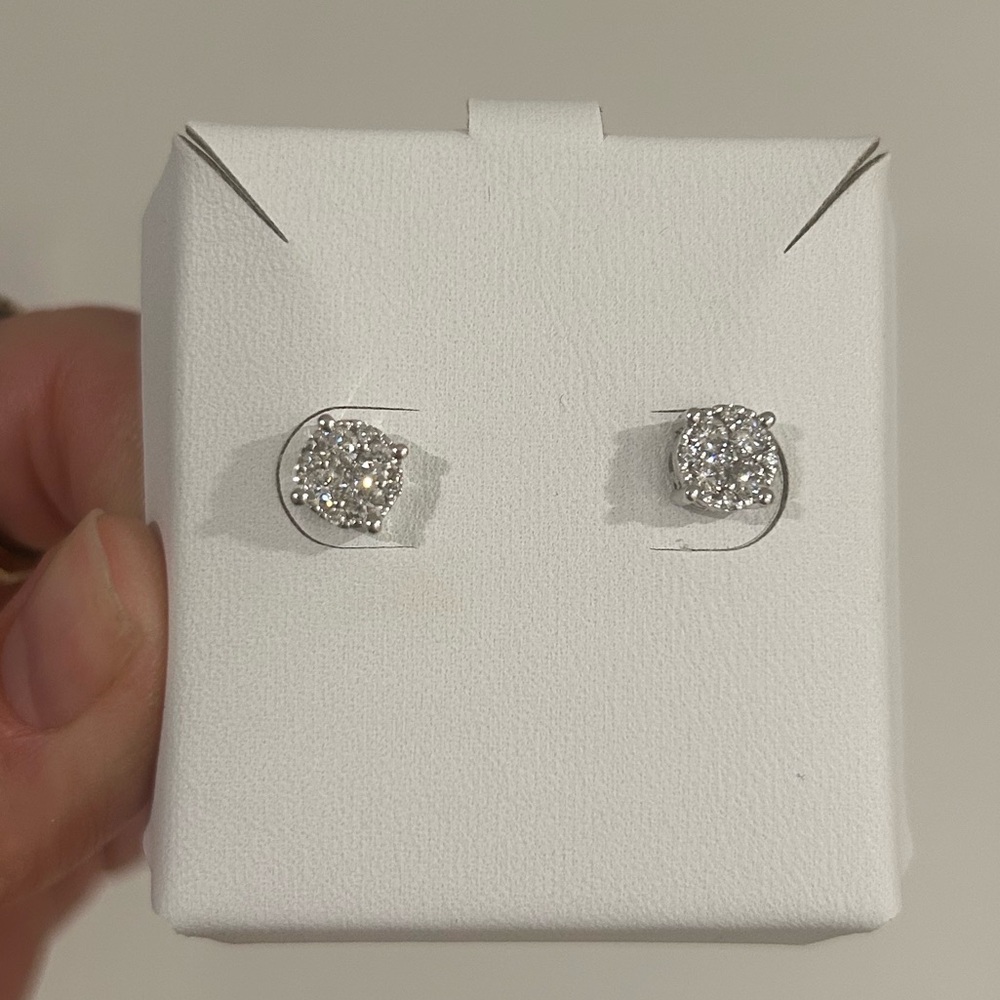 Elegant Silver Stud Earrings